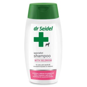 Szampon dr Seidel selenowy do stosowania w łojotoku suchym, łupieżu i świądzie 220 ml