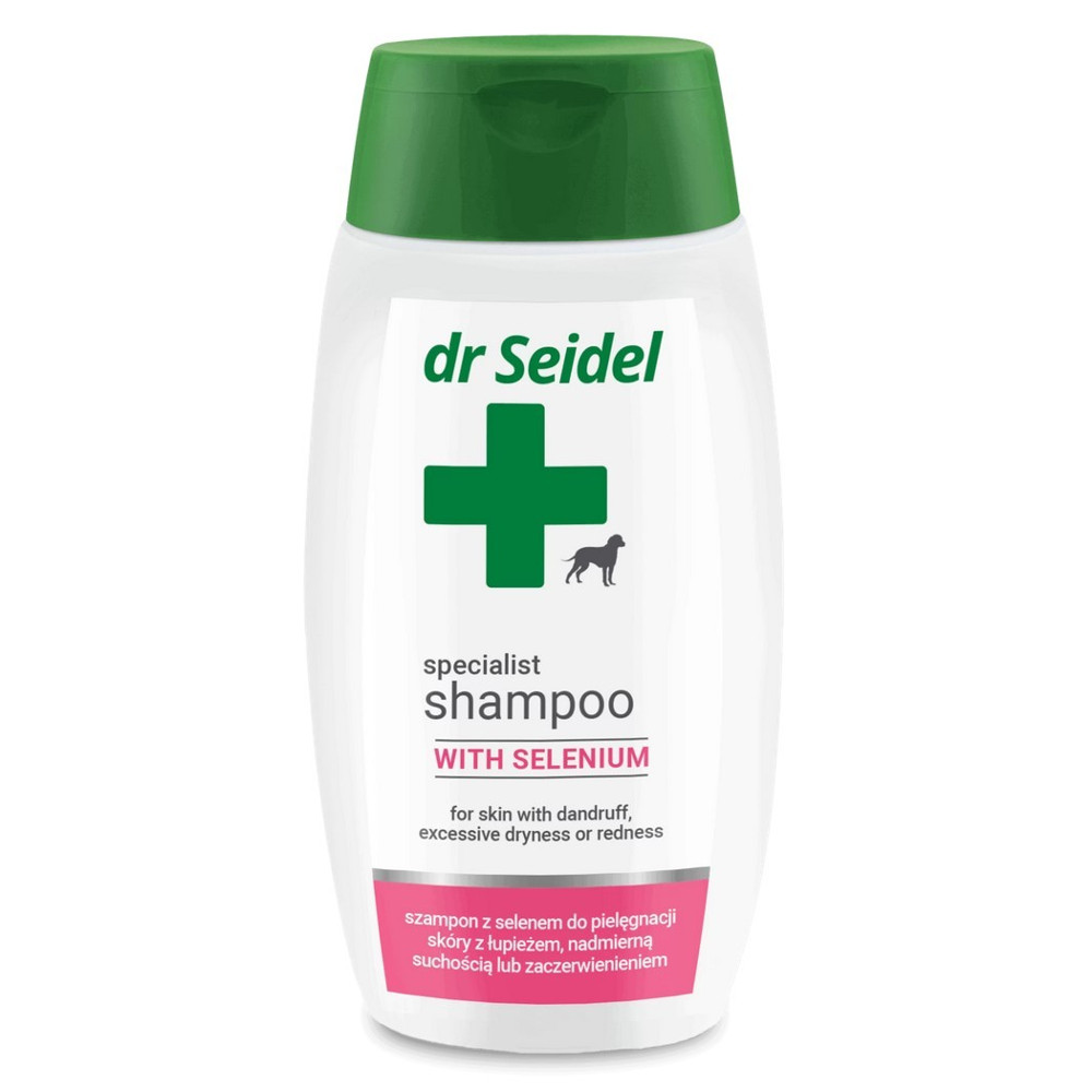 Szampon dr Seidel selenowy do stosowania w łojotoku suchym, łupieżu i świądzie 220 ml