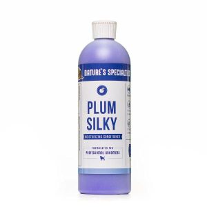 Nature`s wygładzająca odżywka dla psa z keratyną i proteinami jedwabiu Plum Silky 473 ml 1:32
