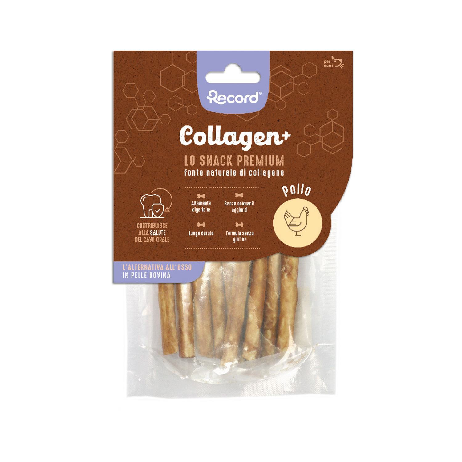 Smakołyki dla psa premium Collagen+ dog snacks smak kurczaka 60g