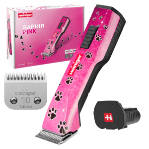 Heiniger Saphir Style Pink – profesjonalna maszynka bezprzewodowa do strzyżenia psów i kotów – 1 bateria