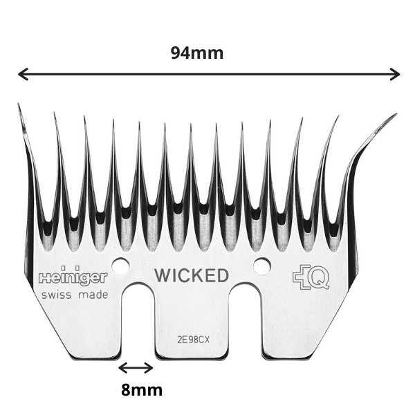 Grzebień do owiec Wicked Heiniger – zdjęcie 3