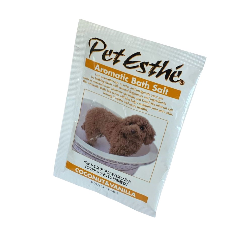 PetEsthe Aromatic Bath Salt Coconut&Vanilla 15g