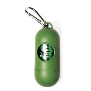 Etui zielone na woreczki + 15 woreczków