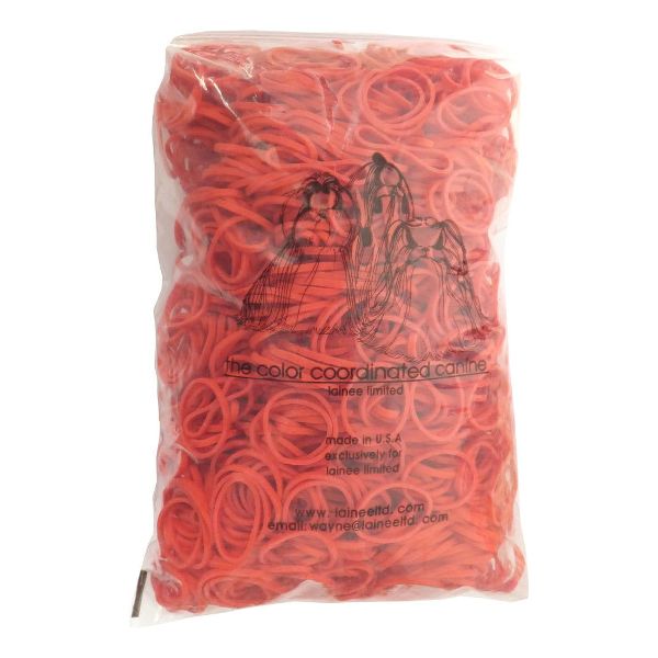 Lainee Gumki do top knotów #8 red 1800 sztuk