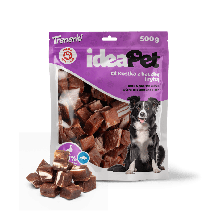 IdeaPet Kostka z kaczką i rybą 500g