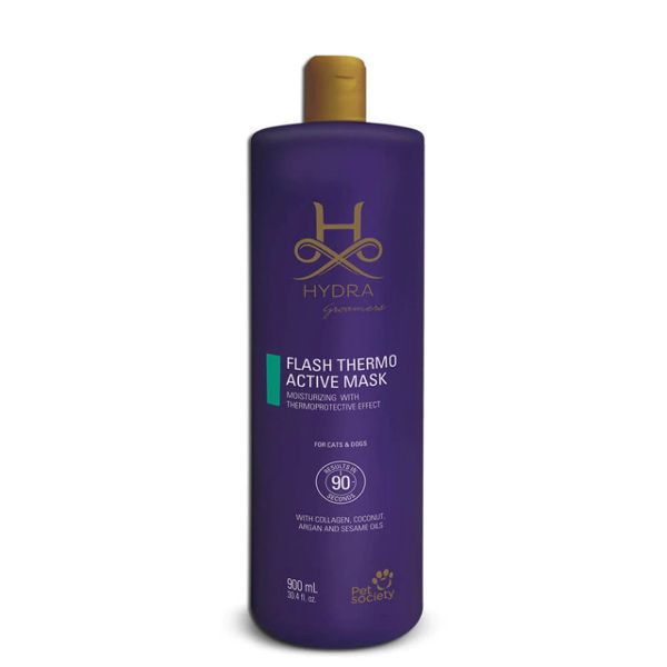 Hydra Flash Thermo Active Mask – ekspresowa maska regenerująco-nawilżająca z termoochroną dla psa i kota, 900 ml