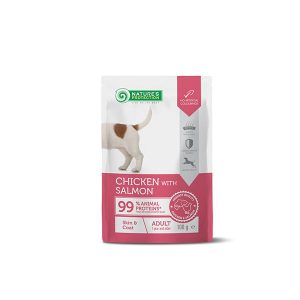 Karma mokra NP Skin and Coat Dog Adult Chicken and Salmon 100g dla psa