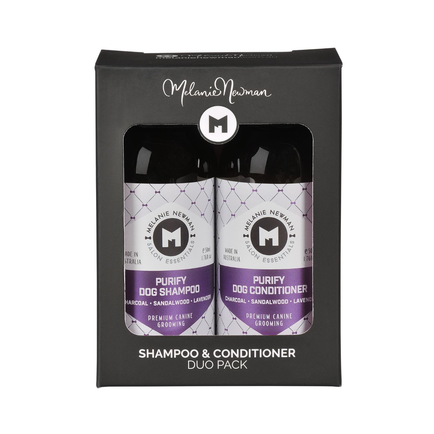 Zestaw szampon i odżywka Purify Melanie Newman 50ml