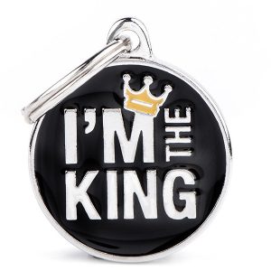 Zawieszka adresówka z grawerem My Family I'm The King