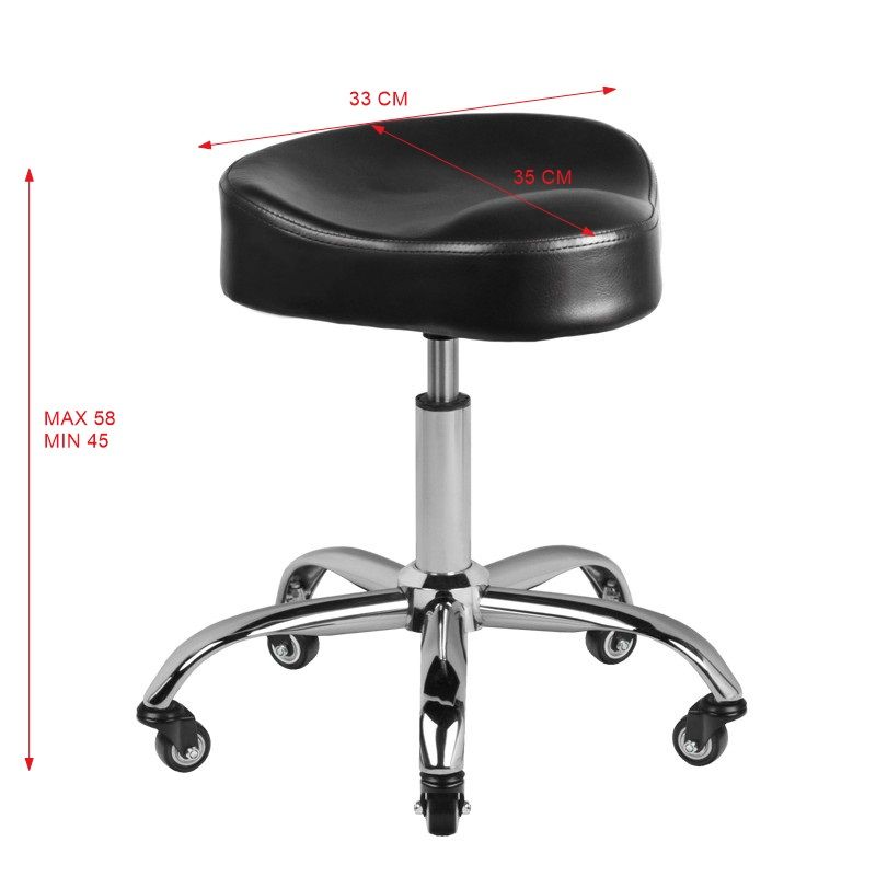 Taboret Gabbiano A450 czarny – zdjęcie 3
