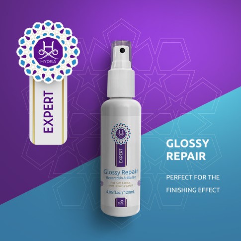 Hydra Expert Glossy Repair – regenerujący i ochronny olejek z arganem dla psów i kotów, 120 ml – zdjęcie 2