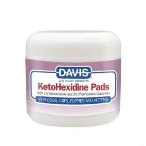 Davis Ketohexidine Pads chusteczki do oczu pyska fałdek 50 sztuk