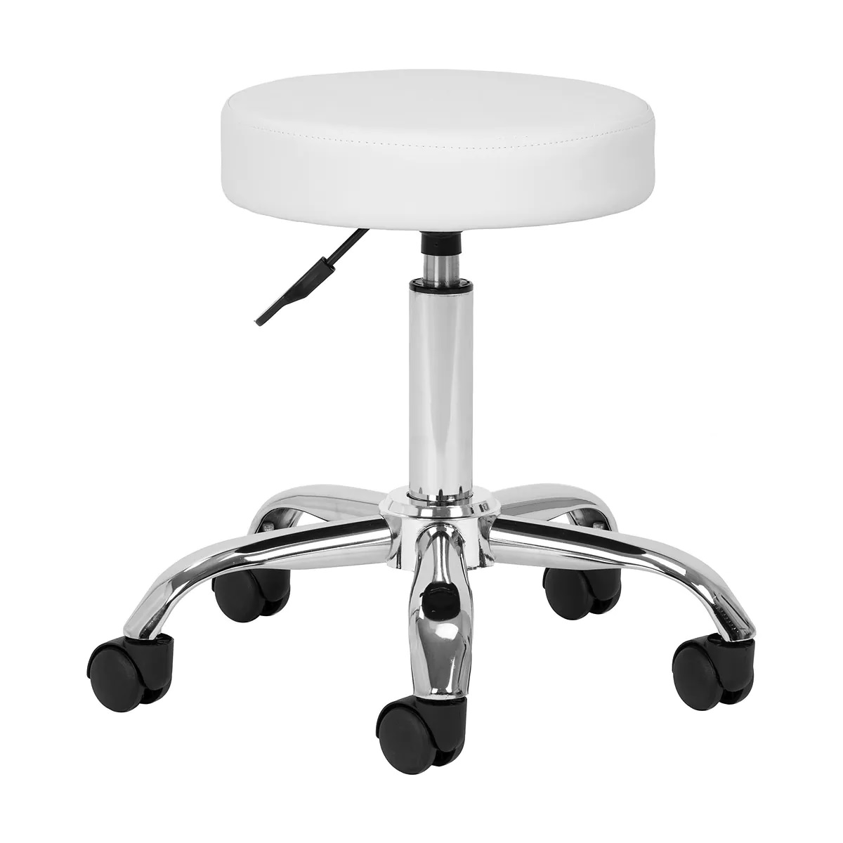 Taboret kosmetyczny biały