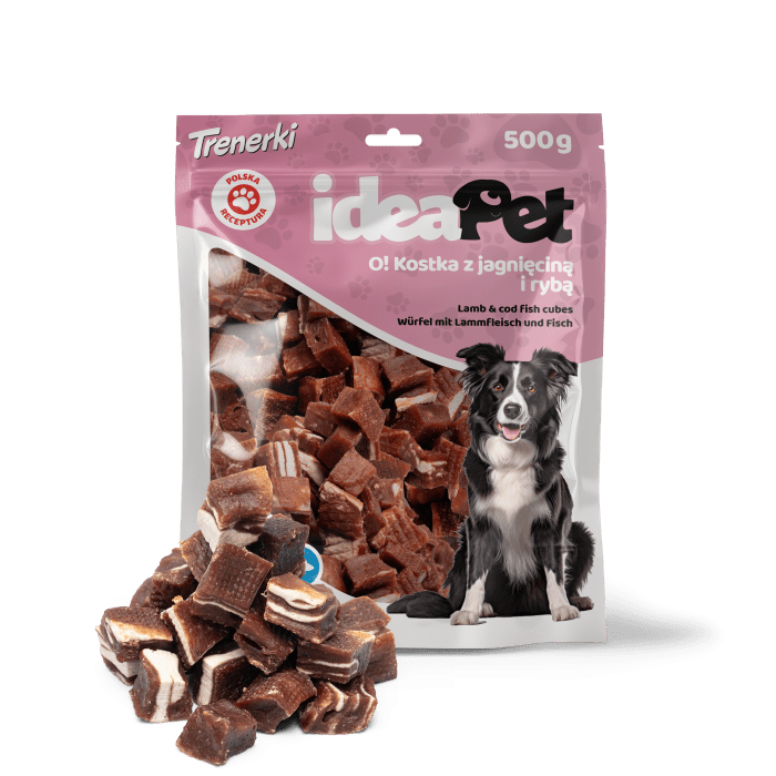 IdeaPet Kostka z jagnięciną i rybą 500g