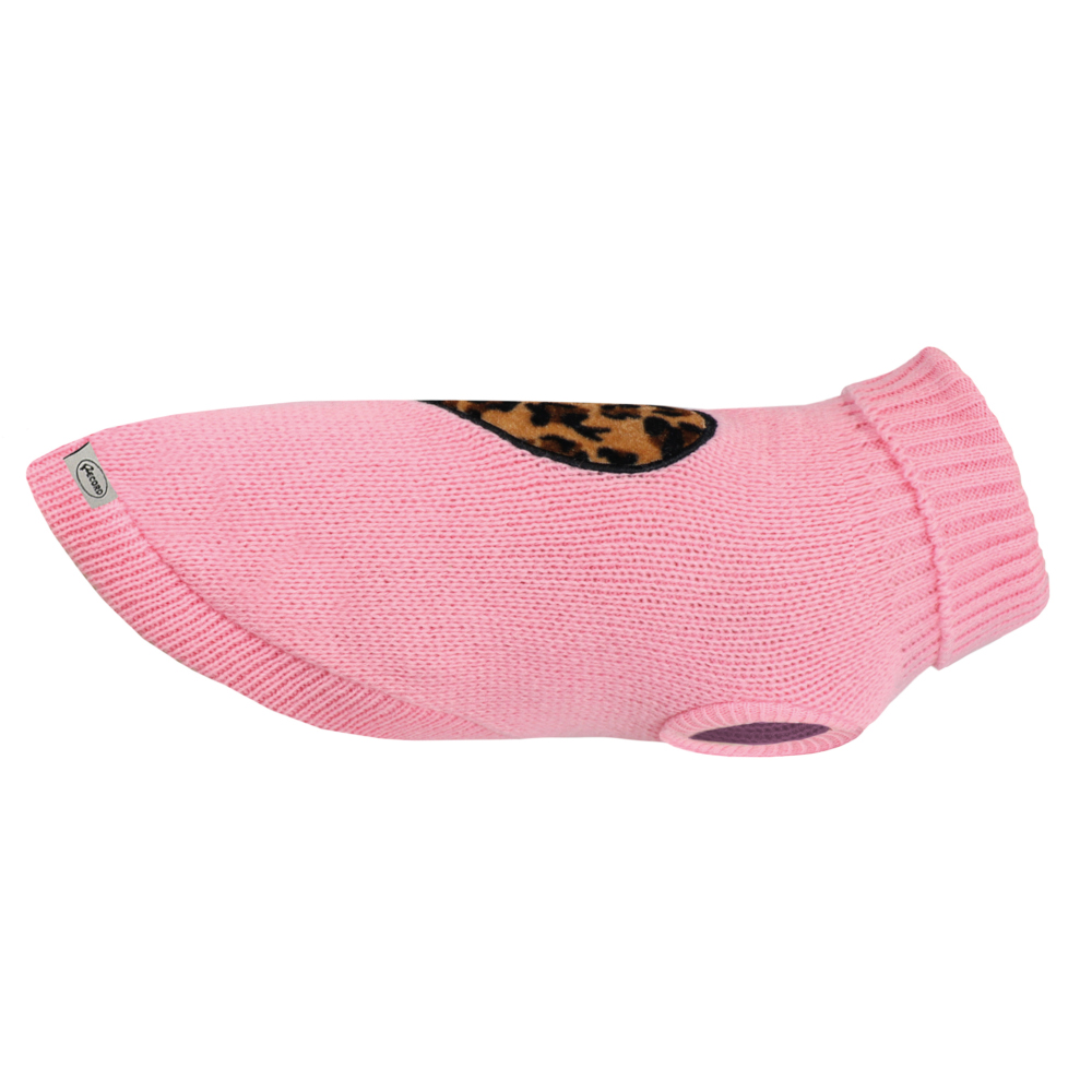 Sweterek serduszko róż 4XS 15 cm – zdjęcie 2