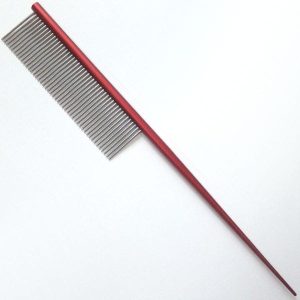 Aluminiowy grzebień ze szpikulcem czerwony