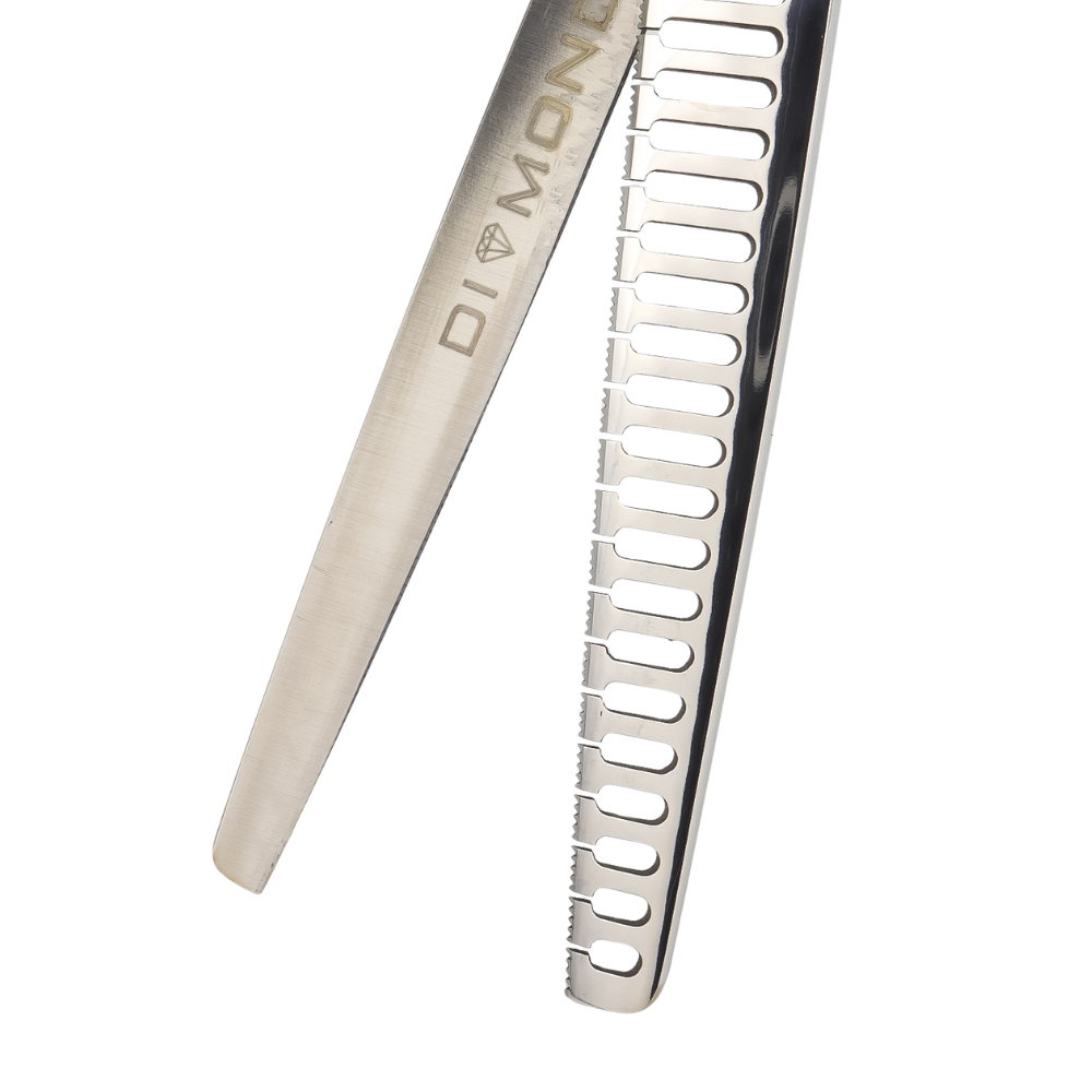 Diamond Scissors Chunkers 7,5" 24T Nożyczki Groomerskie strzyżenia do Psów – zdjęcie 3