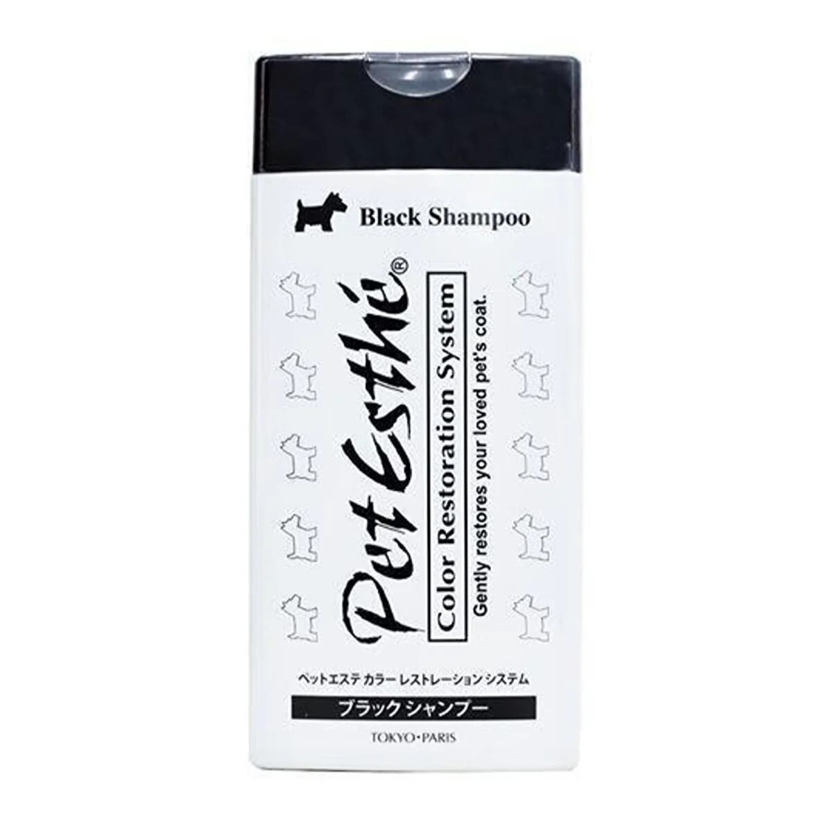 PetEsthe Black Shampoo System Przywracania Koloru Czarny 400 ml dla długotrwałej głębi i blasku ciemnej sierści