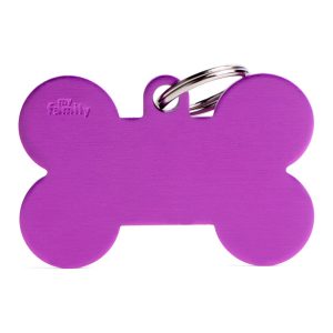 Zawieszka MyFamily Basic Aluminium kostka fiolet XL