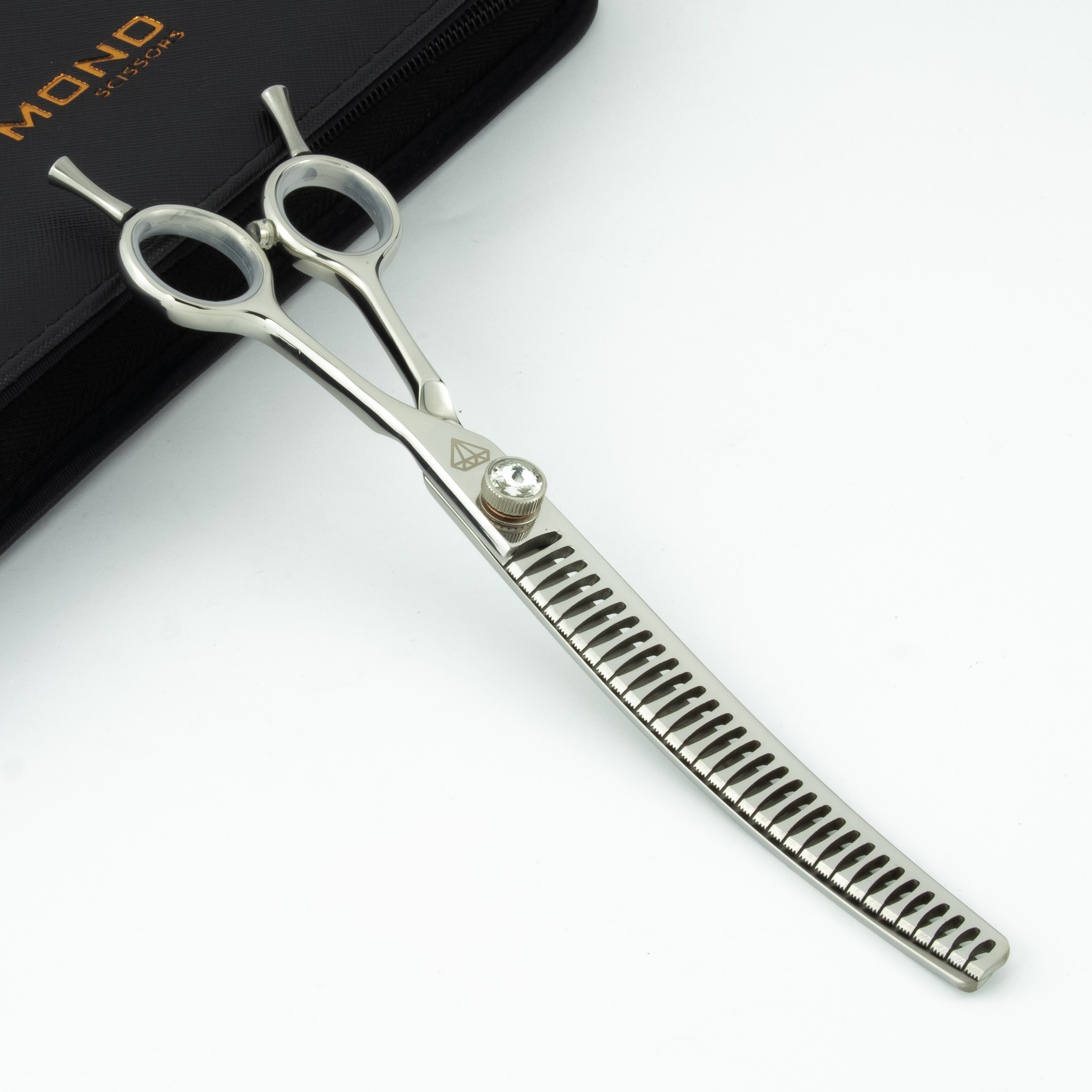 Nożyczki degażowe Chunkers gięte Diamond Scissors 7,5" 32 zęby – zdjęcie 2