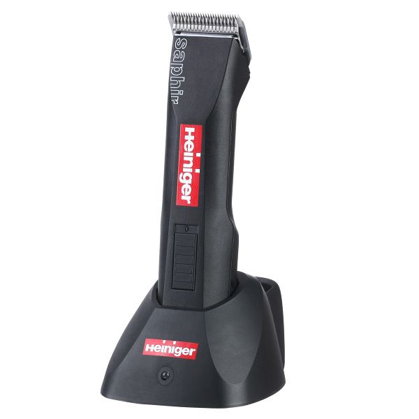 Maszynka Heiniger Saphir Basic Black z ostrzem nr 10 i 1 baterią – zdjęcie 2