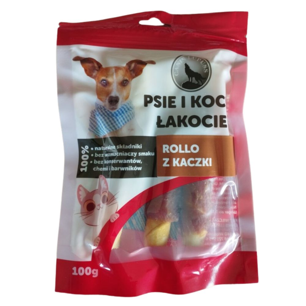 Canis Lupuss Rollo z kaczki 100g