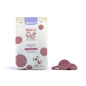 Ciasteczka kruche Przysmaki dla psów BiscoRe jagodowe Discotti 1kg