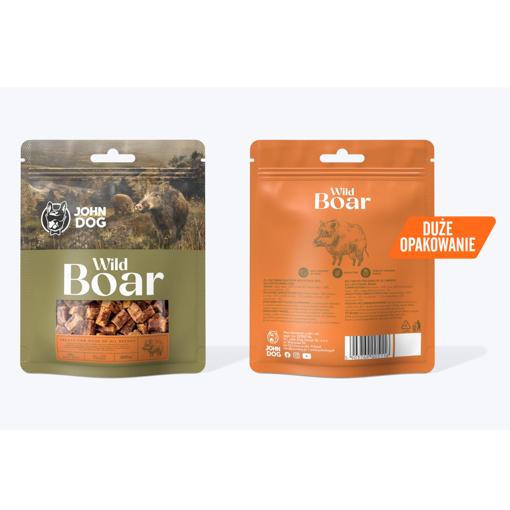 Smakołyki John Dog Wild Boar 200 g – zdjęcie 2