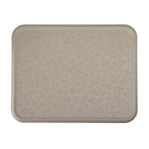 Szara mata pod miski 45 x 35 x 1 cm beż