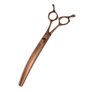 Degażówki groomerskie 7,5” Diamond Scissors 42 zęby VG10 – gięte, do wykończeń