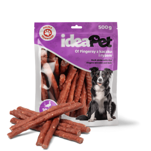 IdeaPet przysmaki dla psa Fingersy z kaczką i ryżem 500g