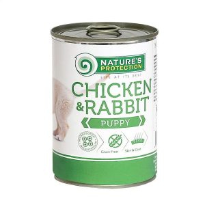 Puszka Nature's Protection Puppy królik 400g