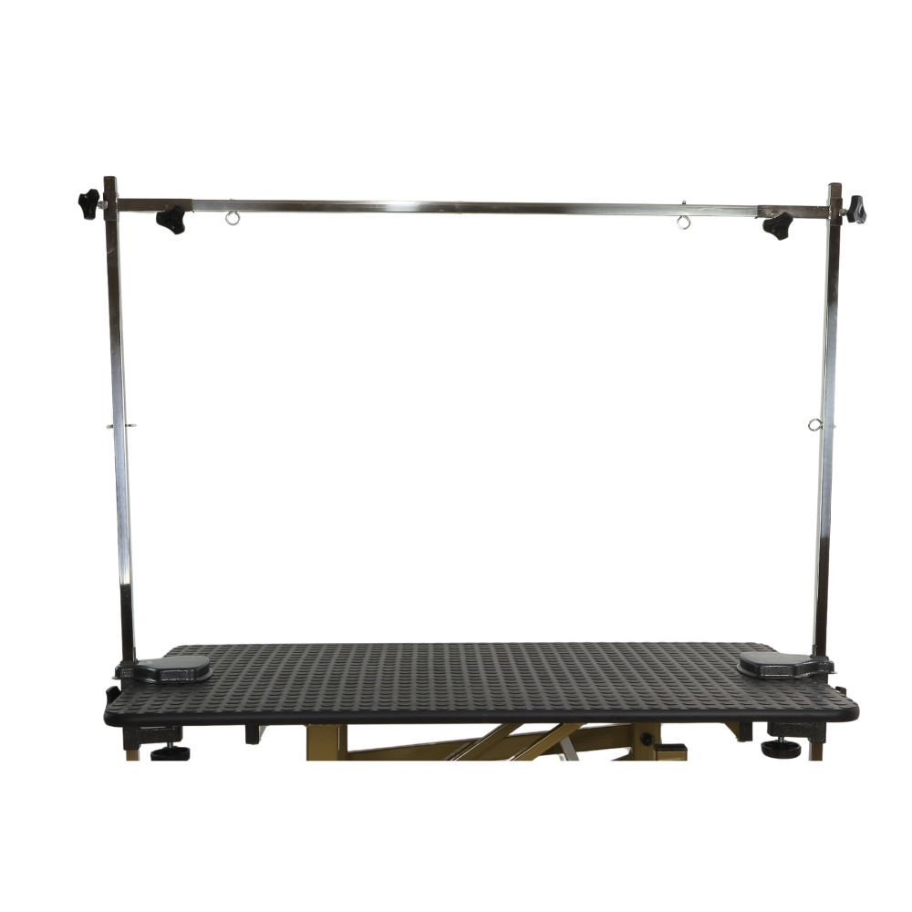 Stół hydrauliczny 120x60cm złoty blat czarny – zdjęcie 2