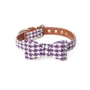 Obroża kokarda żakard S 32 cm