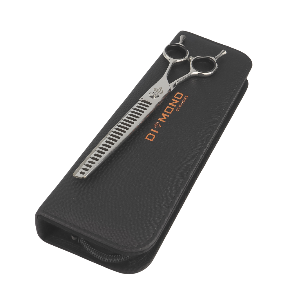 Diamond Scissors Chunkers 7,5" 24T Nożyczki Groomerskie strzyżenia do Psów – zdjęcie 4