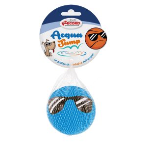 Piłka Aqua Jump odbijająca się od wody niebieska