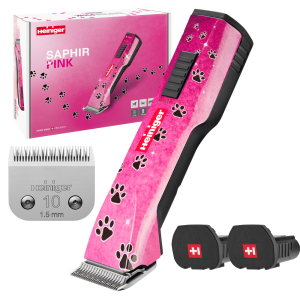 Maszynka bezprzewodowa do strzyżenia psa konia Saphir Pink Heiniger