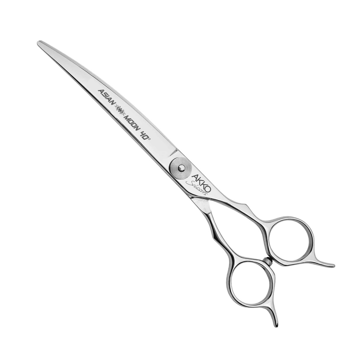 Nożyczki Akko Scissors by Paola Acco Asian Moon 40° Curved 7" – zdjęcie 5