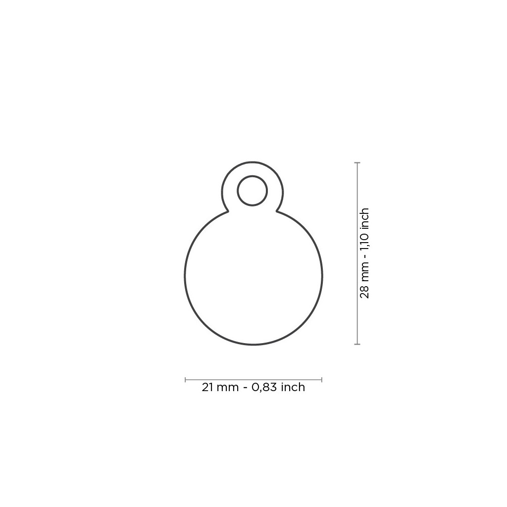 Zawieszka MyFamily Basic Chrome kółko L – zdjęcie 2