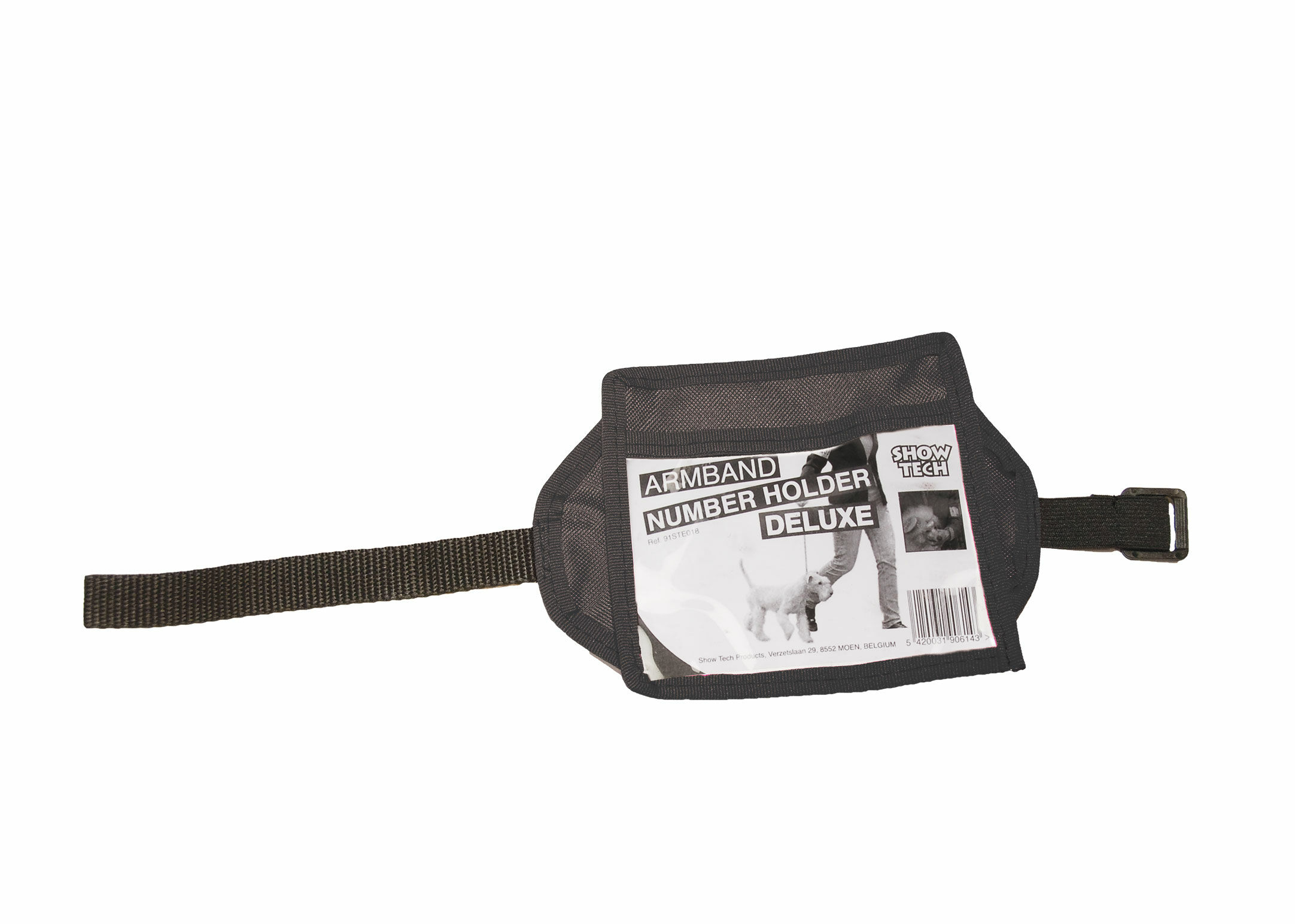 Opaska na ramię na numer wystawa psów Show Tech Armband number holder grey