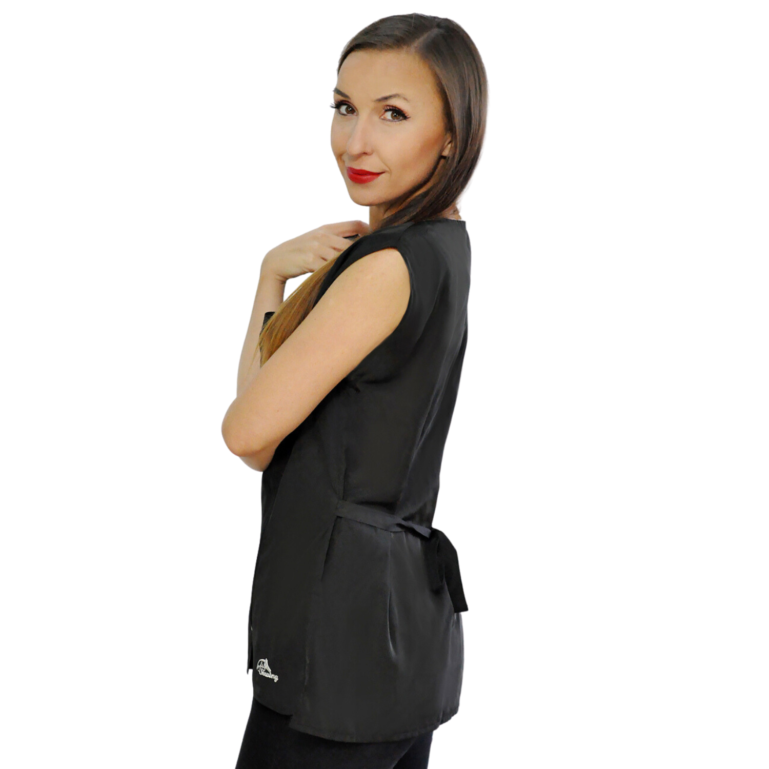 Bluza groomerska kamizelka czarna XS – zdjęcie 3
