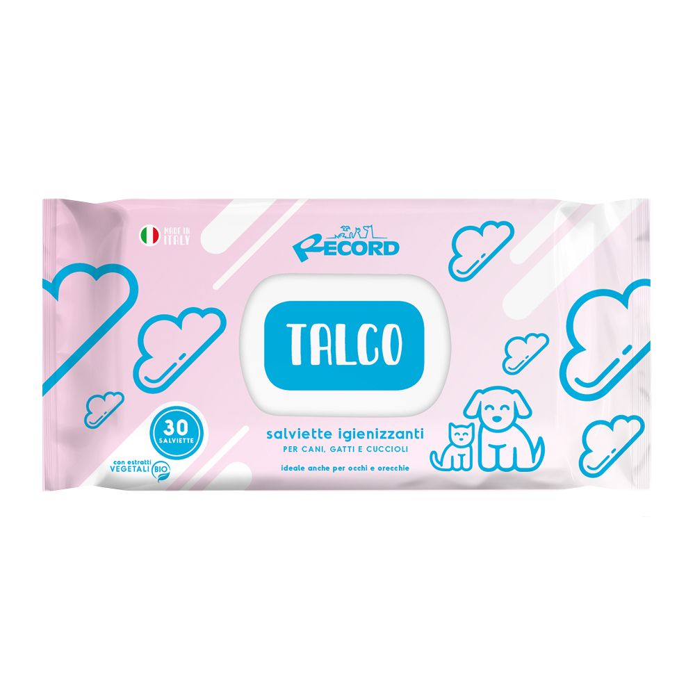 Nawilżane chusteczki 20 sztuk dla psa kota Talc