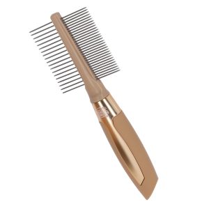 Podwójny dwustronny grzebień do sierści gold MagicBrush