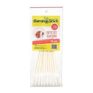 Patyczki bamboostick do uszu rozmiar s/m - 10 szt