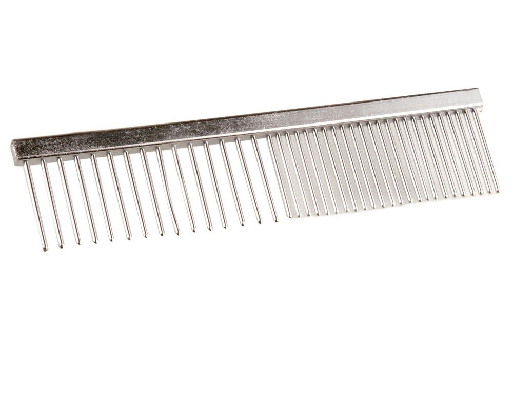 Metalowy grzebień do czesania psa 12 cm