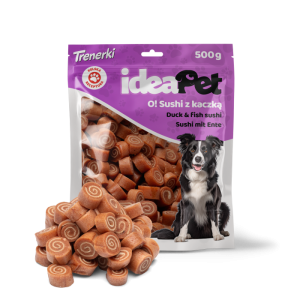 IdeaPet przysmaki dla psa Sushi z kaczką 500g