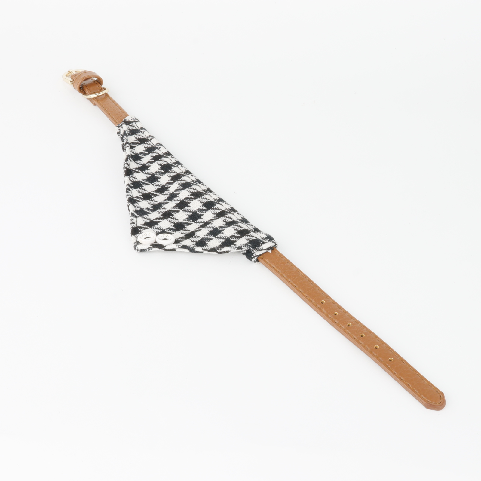 Obroża z bandamą czarno biała L 47 cm – zdjęcie 2
