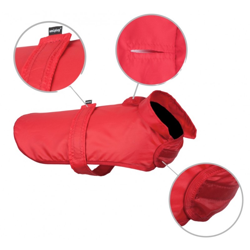 Pelerynka przeciwdeszczowa Bristol 23 cm czerwona – zdjęcie 4