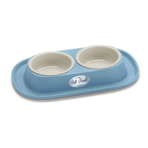 Miska Soft Touch podwójna dla psa pastelowa